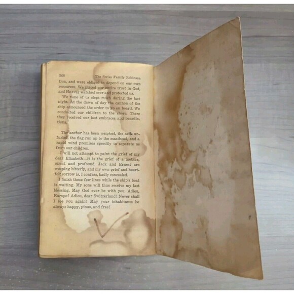 1969 The Swiss Family Robinson Johann David Wyss Vintage Paperback First Edition - Picture 9 of 9